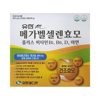 유한m 메가벨셀렌효모 600mg ( 240정)